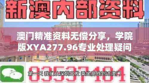 澳门精准资料无偿分享,学院版XYA277.96专业处理疑问