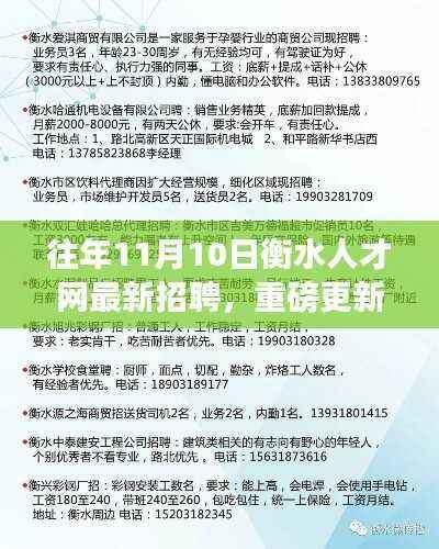往年11月10日衡水人才网最新招聘全解析,优质职位等你来挑战