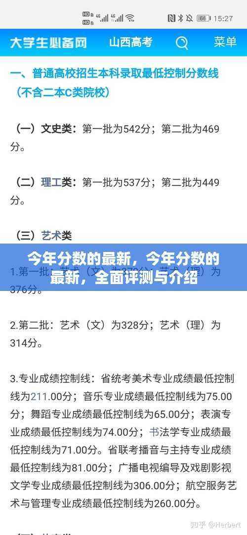 最新评测与介绍，今年分数的全面概览与分析