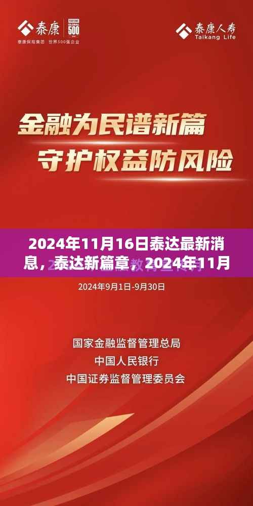 泰达最新动态，2024年11月16日的新篇章与温馨日常