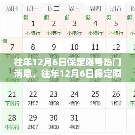 往年12月6日保定限号措施深度解析与热点消息回顾