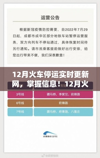 掌握最新火车停运信息,12月火车停运实时更新网及使用指南