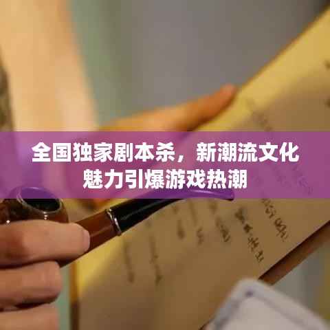 全国独家剧本杀,新潮流文化魅力引爆游戏热潮