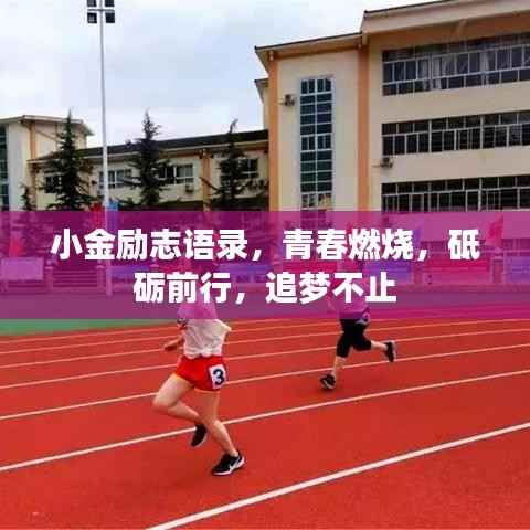 小金励志语录,青春燃烧,砥砺前行,追梦不止