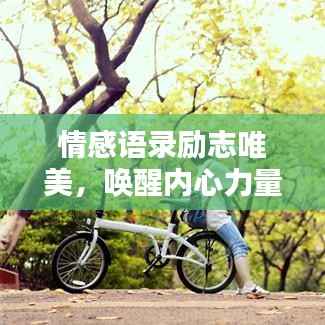 情感语录励志唯美,唤醒内心力量,探寻美好之源