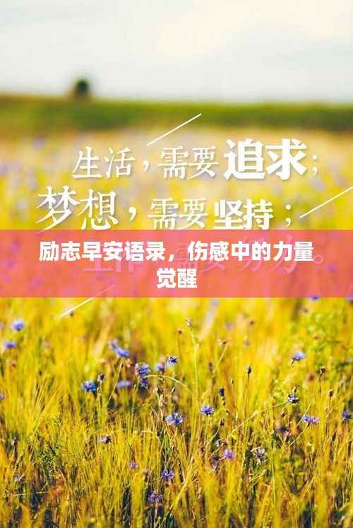 励志早安语录，伤感中的力量觉醒